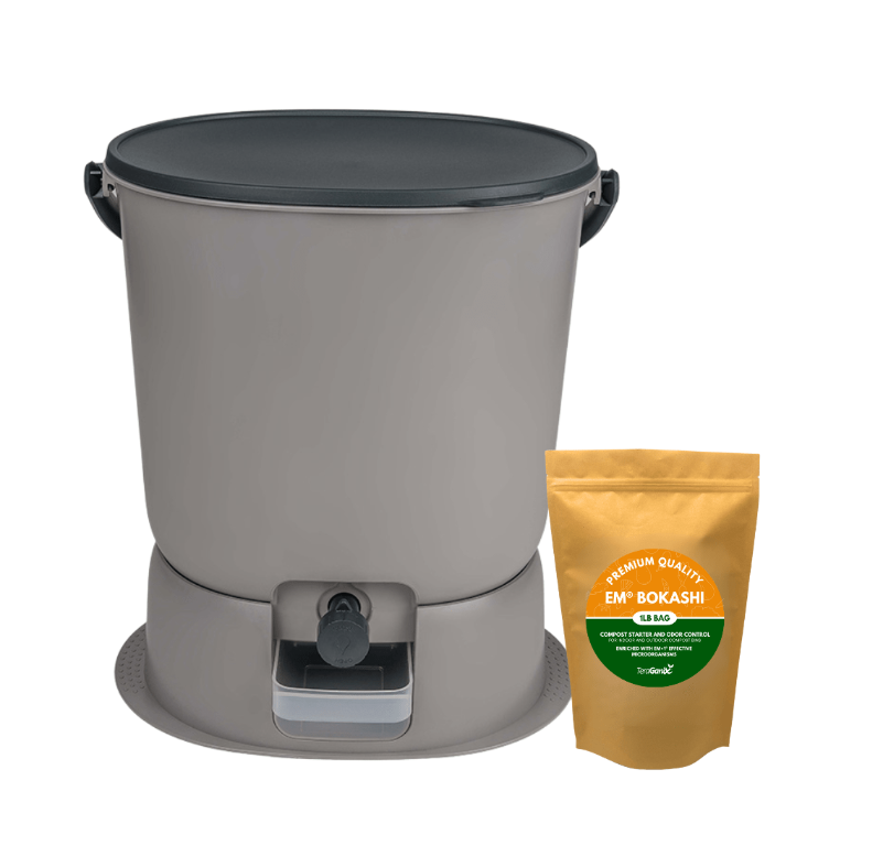 The Essential Bokashi Compost Bin Starter Kit, 4.4 gal – Teraganix ...