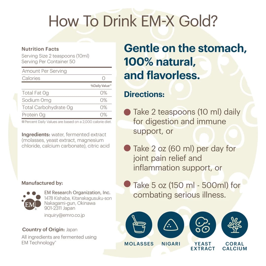 Case EM-X Gold (10 bottles per case)