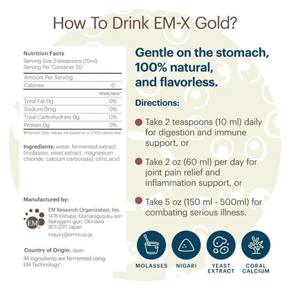 Case EM-X Gold (10 bottles per case)