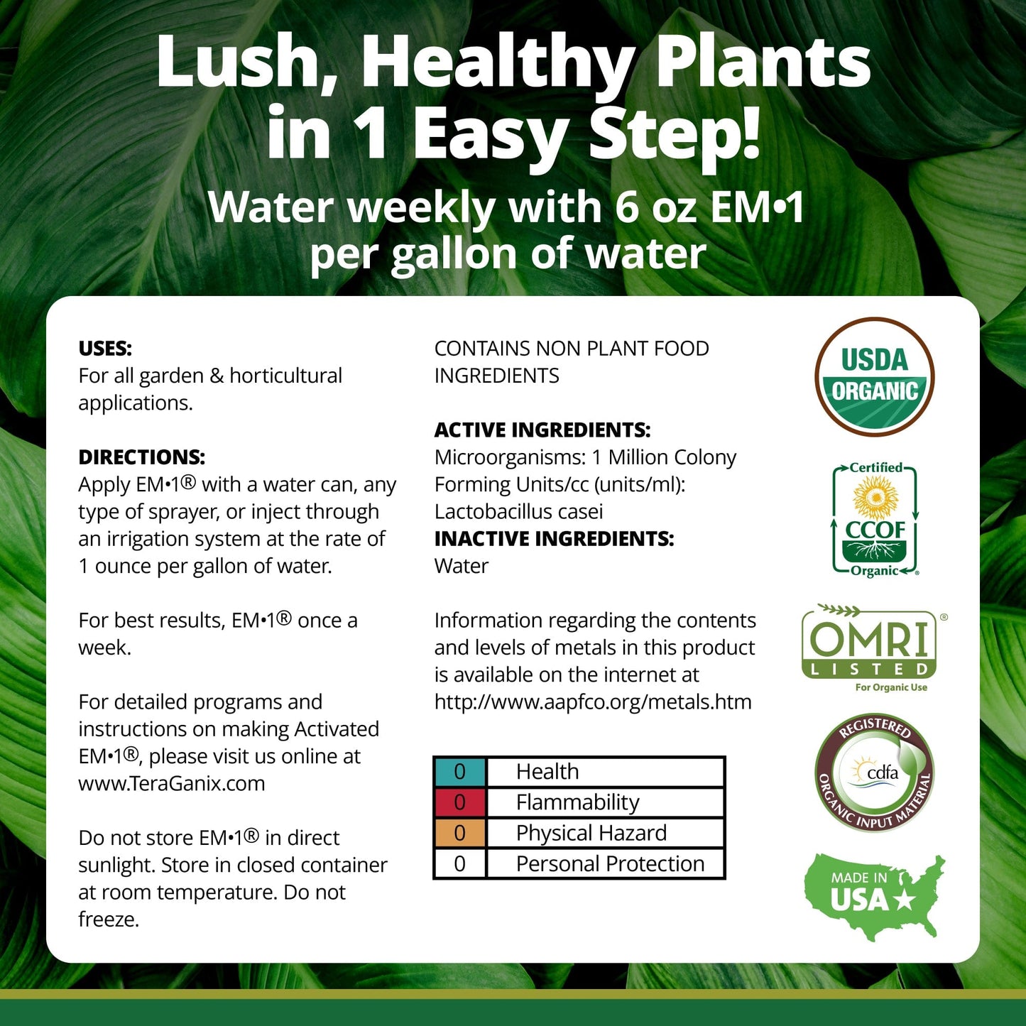 EM-1 Microbial Inoculant Soil Amendment (Case)